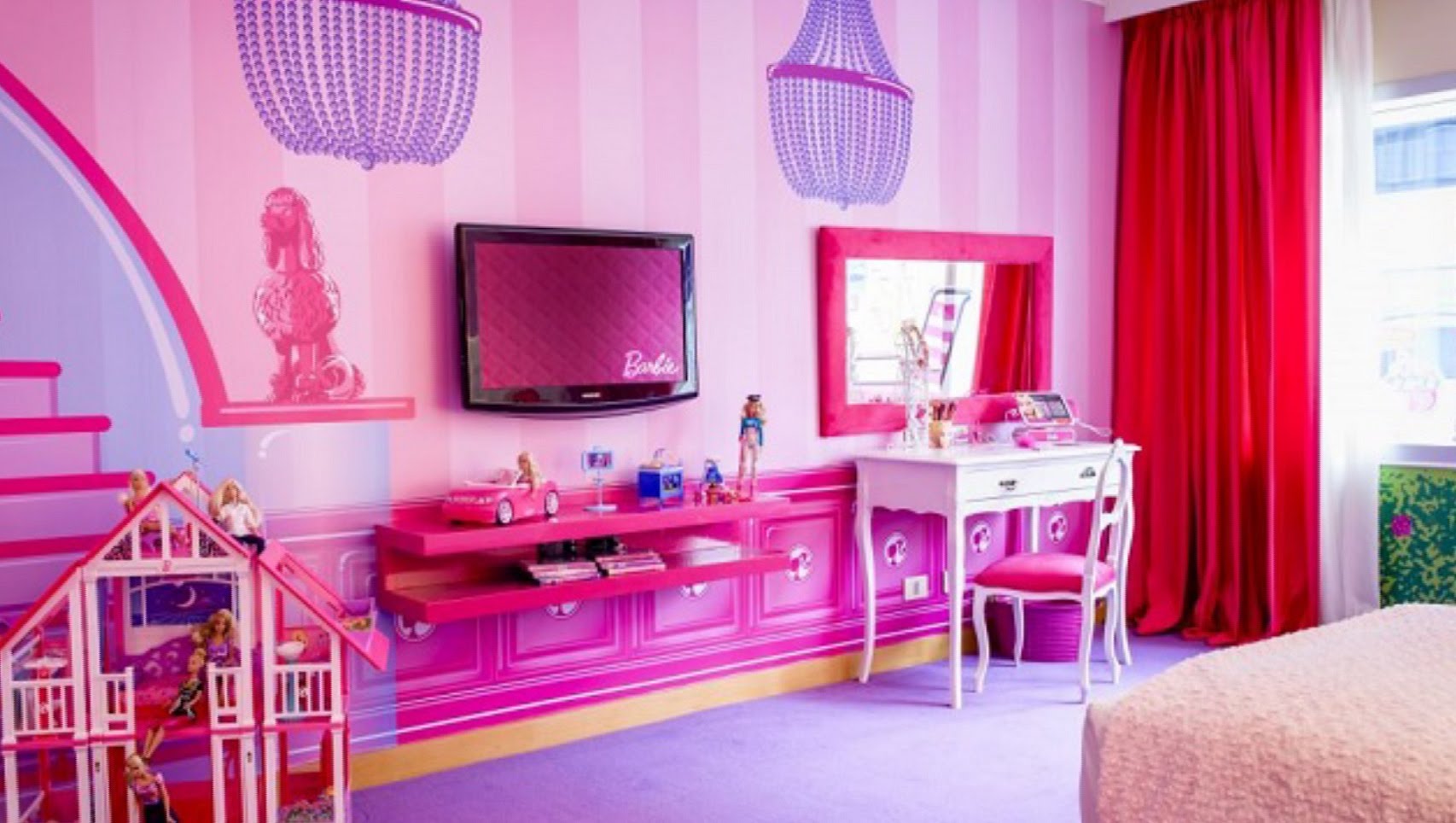 Розовая Комната Для Девочек
